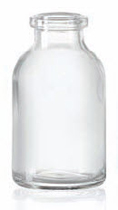 24 ml Aerosolflacon, helder, type 3 geblazen glas